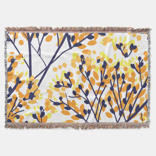 Couverture Abstrait arbre d'automne Motif moderne (Devant)