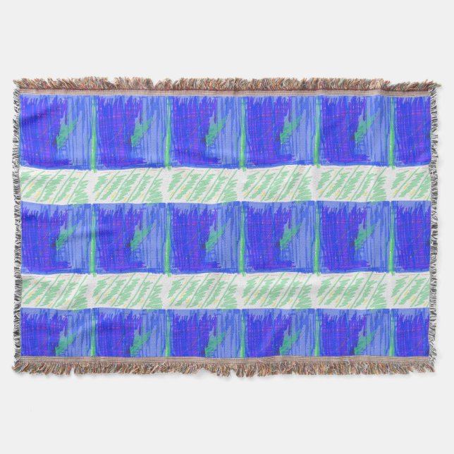 Couverture Abstrait Nautical Bleu Foncé (Devant)