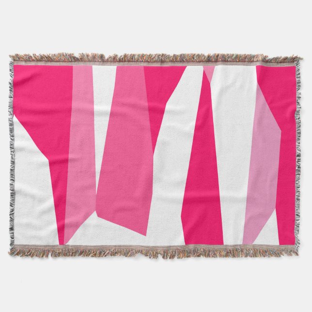 Couverture abstrait rose et blanc  (Devant)