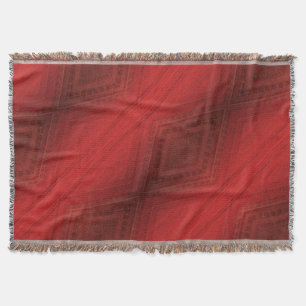 Couverture Acceptation Motif de Boho Eclectique Rouge