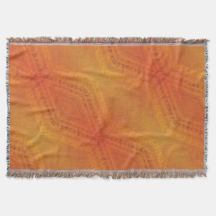 Couverture Acceptation Motif de Shibori rouge orange jaune