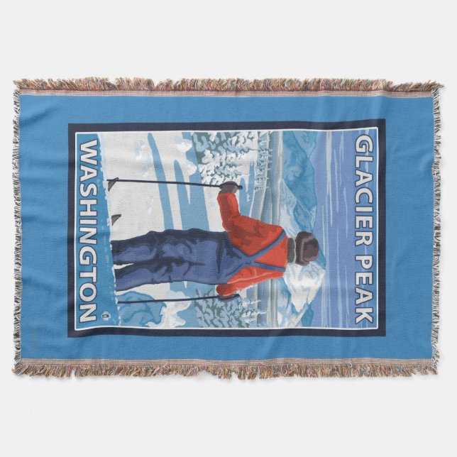 Couverture Admirer de skieur - crête de glacier, Washington (Devant)