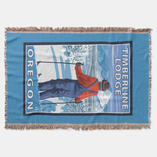 Couverture Admirer de skieur - loge de Timberline, Orégon (Devant)