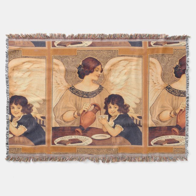 Couverture Affiche Antique d'Ange au Chocolat Français : Art  (Devant)