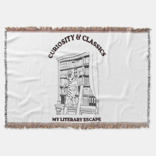 Couverture Affiche d'art esthétique de bibliothécaire félin