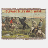 Affiche de cow-boy de l'Ouest sauvage de Buffalo B