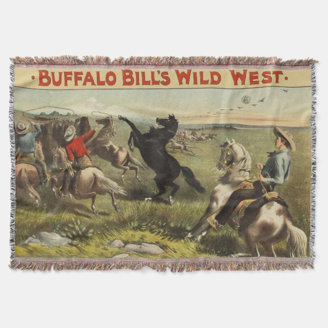 Couverture Affiche de cow-boy de l'Ouest sauvage de Buffalo B (Devant)