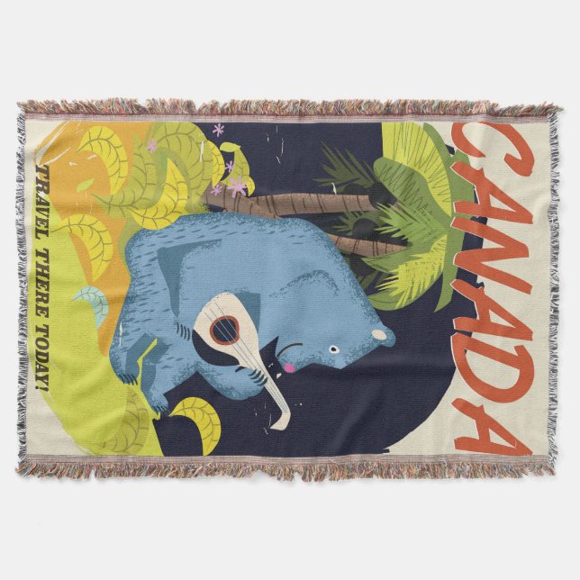 Couverture Affiche de voyage canadienne vintage (Devant)