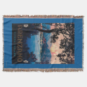 Couverture Affiche de voyage de la Riviera d'Italien