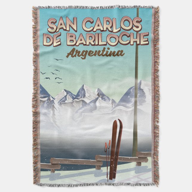 Couverture Affiche de voyage de ski à San Carlos de Bariloche (devant Vertical)