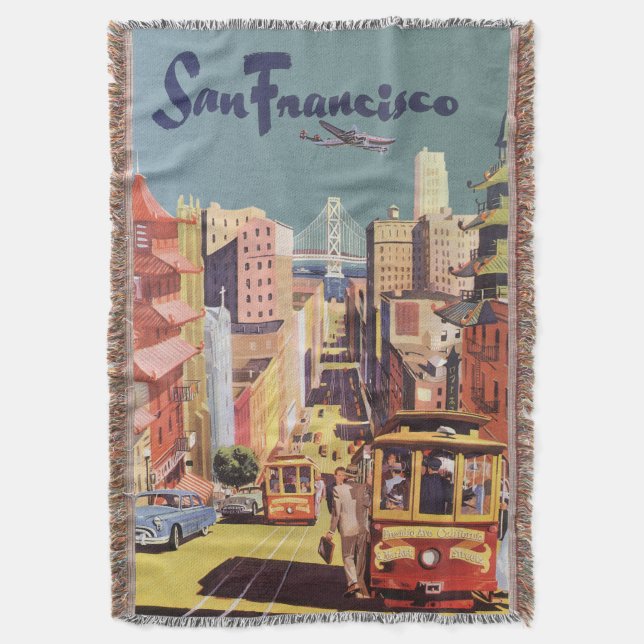 Couverture Affiche de voyage des anciens tramways de San Fran (devant Vertical)
