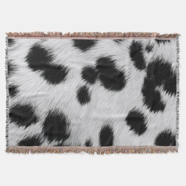 Couverture Affiche élégante à motif faux fourrure de dalmatie (Devant)