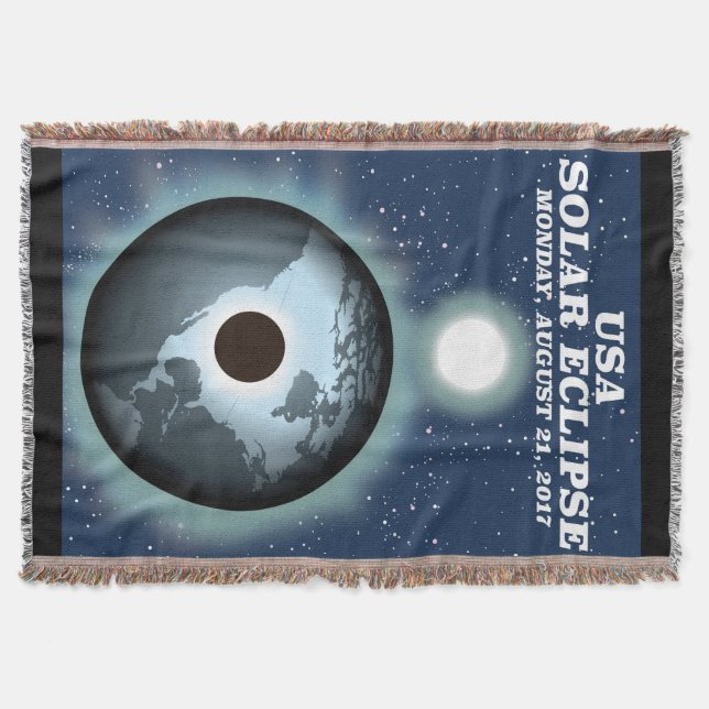 Couverture Affiche vintage de l'éclipse solaire USA 2017 (Devant)
