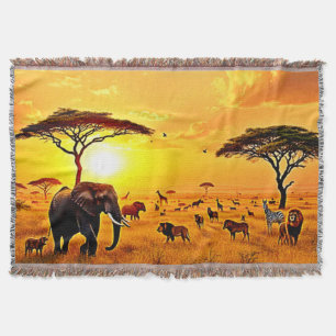 Couverture African Sunset Safari Majesty Design