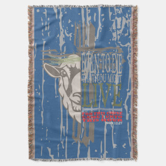 Couverture Agneau Sacrificiel Croix Ombre 3D Né À Mort