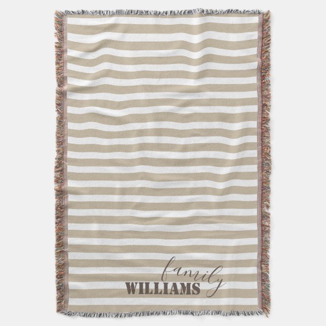 Couverture Agritourisme Tan Stripes Lancer Blanket (devant Vertical)