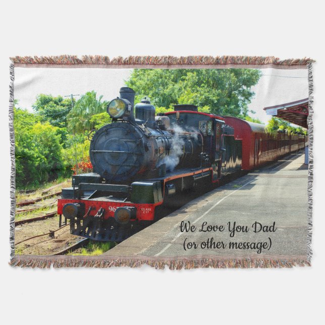 Couverture Ajouter des noms Texte - Moteur de train à vapeur  (Devant)