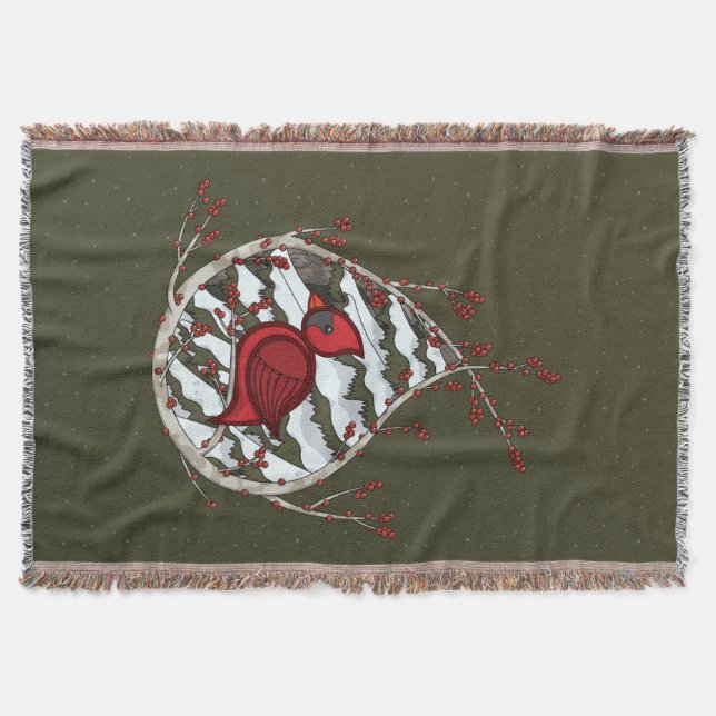Couverture Alexander the Cardinal Throw Blanket (Devant)