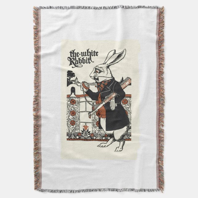 Couverture Alice Lapin Blanc Classique Wonderland  (devant Vertical)