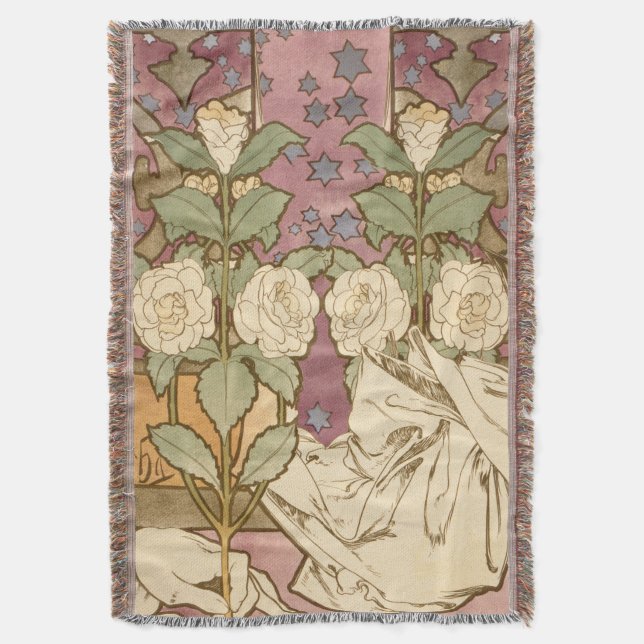 Couverture Alphonse Mucha Élegantes Étoiles Art nouveau Camél (devant Vertical)