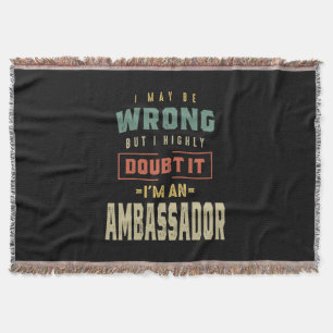 Couverture Ambassadrice Job Title Cadeau