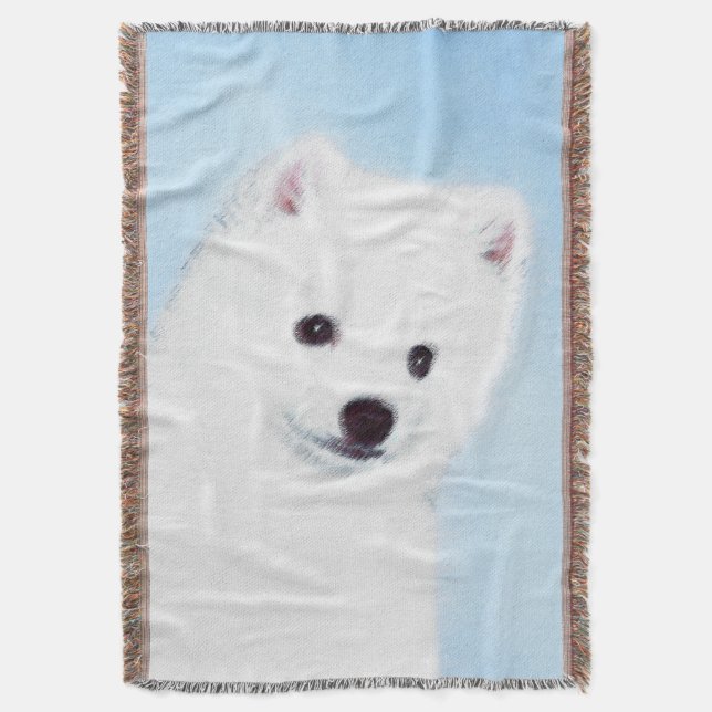 Couverture American Eskimo Dog Painting - Original Dog Art (devant Vertical)