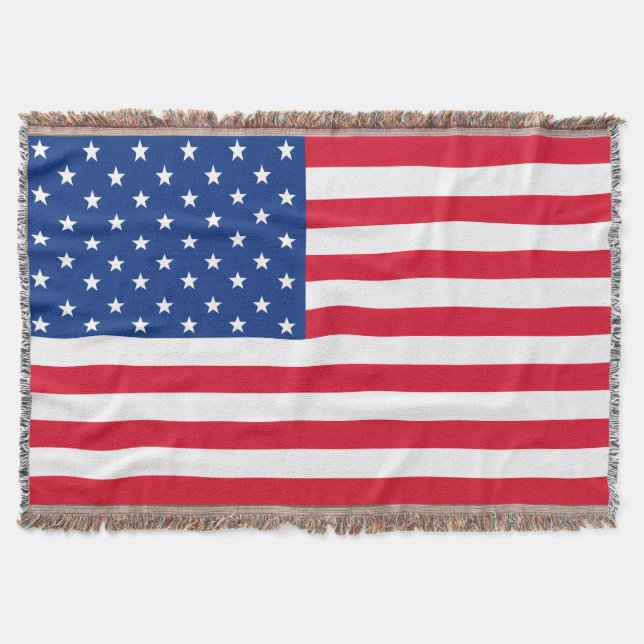Couverture  American Flag Throw Blanket  (Devant)