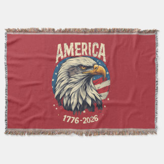 Couverture Amérique 1776 2026 Aigle chauve Drapeau patriotiqu