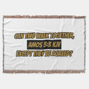 Couverture Amos 3:3 KJV Bible Verse Écriture