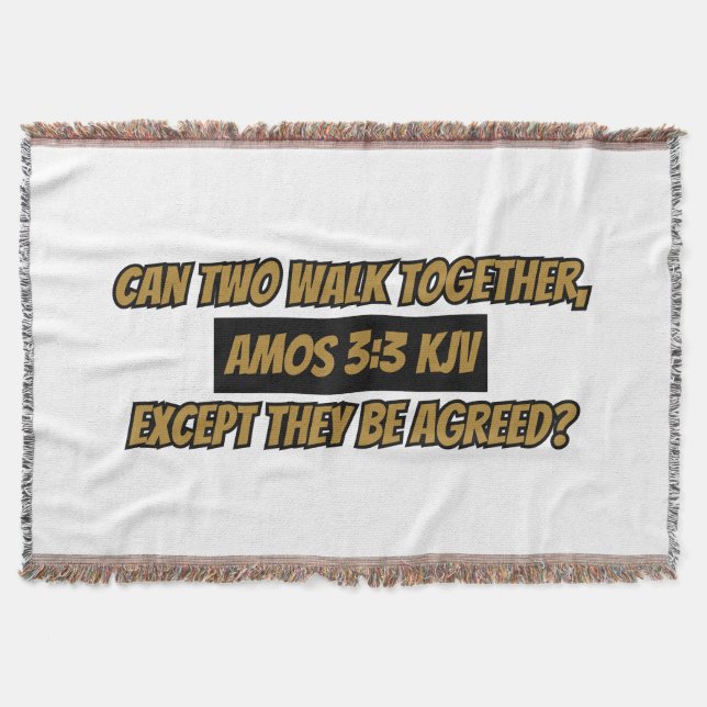 Couverture Amos 3:3 KJV Bible Verse Écriture (Devant)