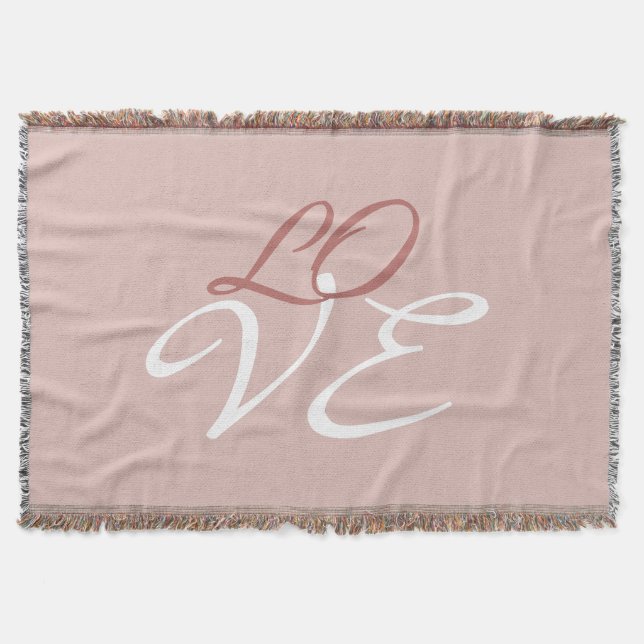 Couverture Amour Rose Couleur Or Calligraphie Script (Devant)