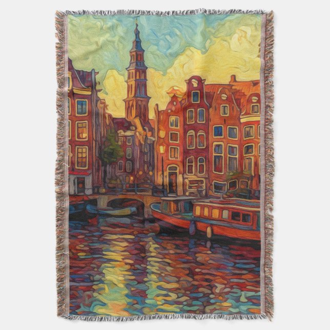 Couverture Amsterdam canal maisons de style van Gogh (devant Vertical)