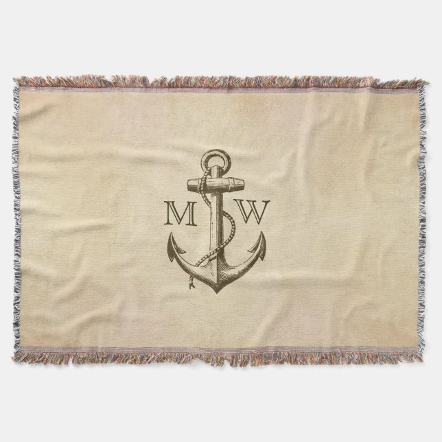 Couverture Ancre, monogramme nautique (Devant)