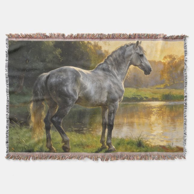 Couverture Andalusian Stallion by the Lake (Devant)