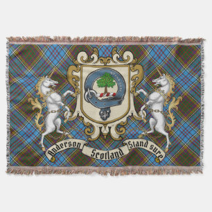 Couverture Anderson Clan Badge & Tartan