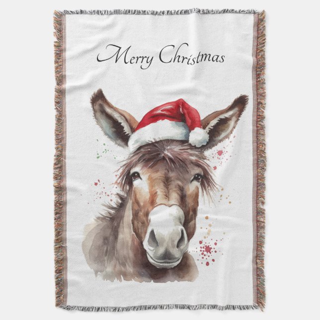 Couverture Âne de Ranch Cosy Noël Style Maison (devant Vertical)