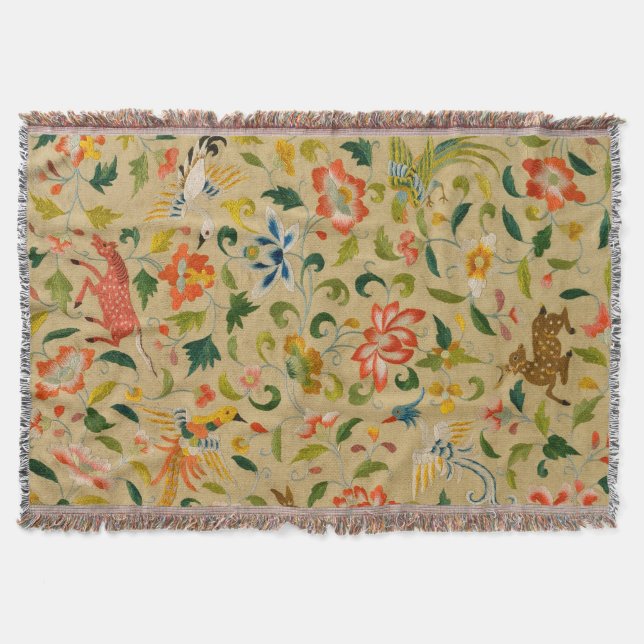 Couverture Animal Antique Cheval Oiseau Deer Rabbit (Devant)