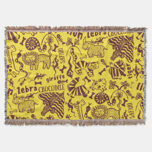 Couverture Animaux africains : Motif culturel sans peau.