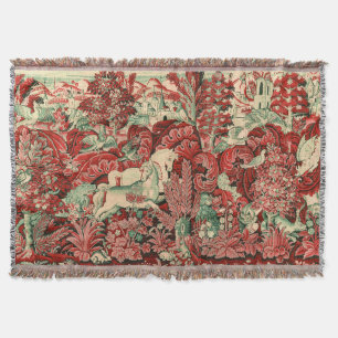 Couverture ANIMAUX D'IMAGINAIRE, CHEVAUX, BOIS Rouge Vert Flo