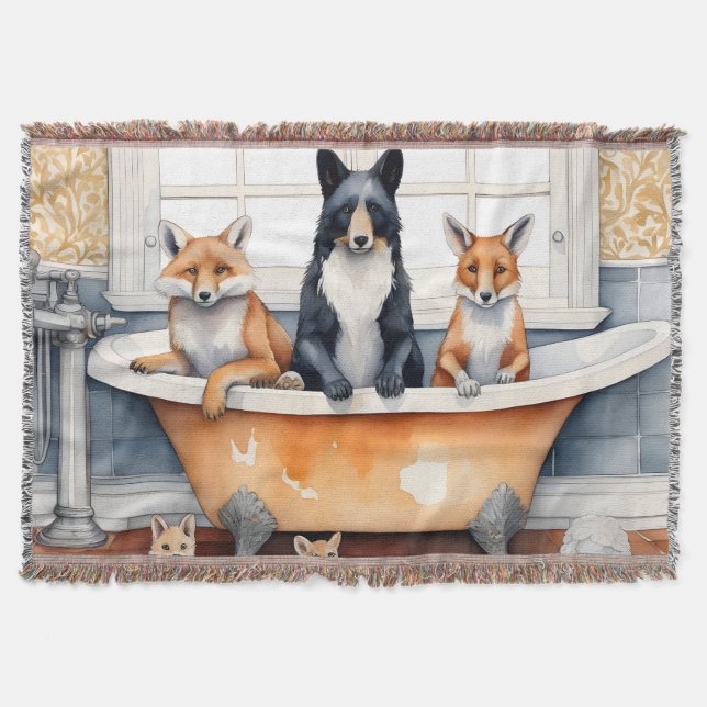 Couverture Animaux drôles dans le bain (Devant)