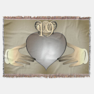 Couverture Anniversaire Claddaugh PhotoThrow Blanket