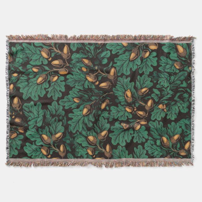 Couverture Antique Malachite Chêne Glands  (Devant)