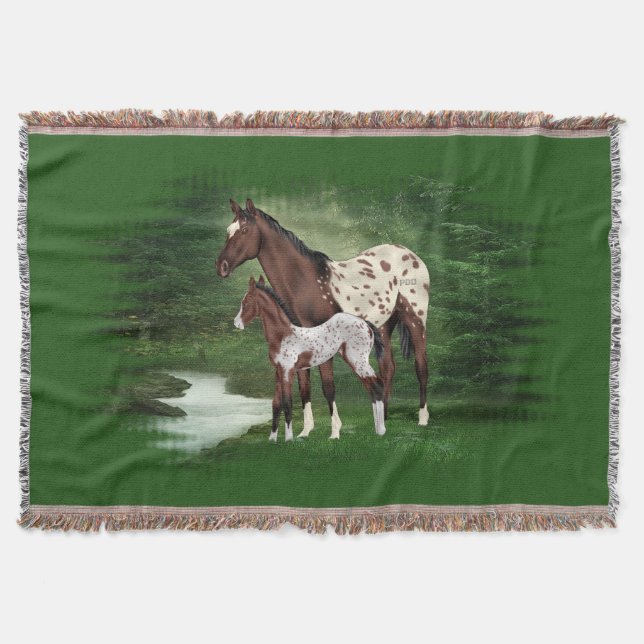 Couverture Appaloosa Cheval Mare et Foie (Devant)
