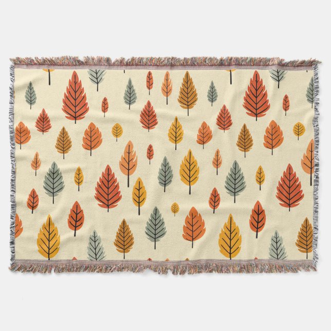 Couverture Aquarelle chute laisse un Motif transparent (Devant)