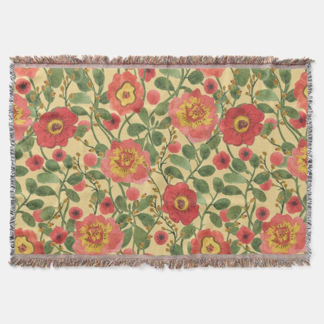 Couverture Aquarelle florale rétro : Élégance intemporelle (Devant)