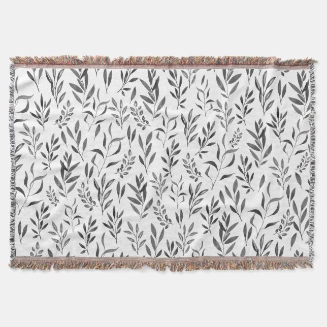 Couverture Aquarelle minimaliste Feuille Motif  (Devant)
