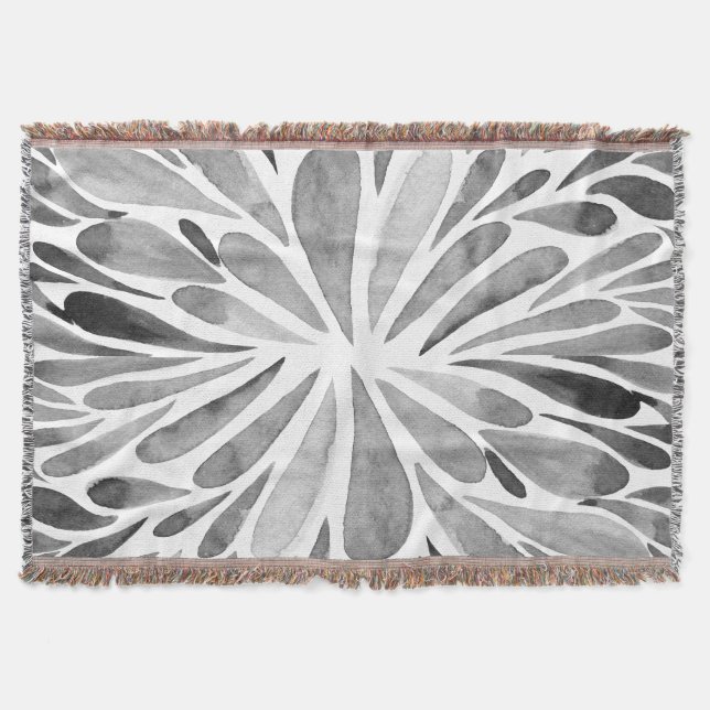 Couverture Aquarelle noire et blanche abstraite éclatement fl (Devant)