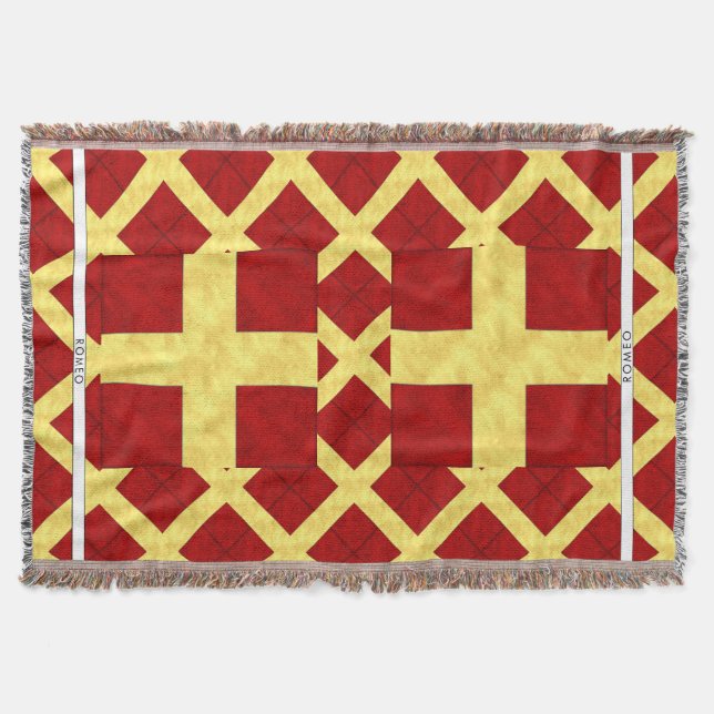 Couverture Aquarelle Signal nautique Pavillon maritime (Devant)