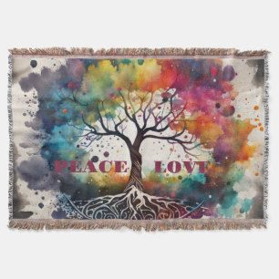 Couverture ARBRE DE VIE. Paix, Amour (modifiable)