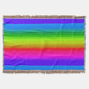 Couverture Arc arc-en-ciel rayé